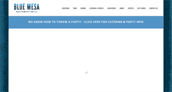 Desktop Screenshot of bluemesagrill.com